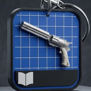 Anvil Blueprint Keychain - Arc Raiders Inspired