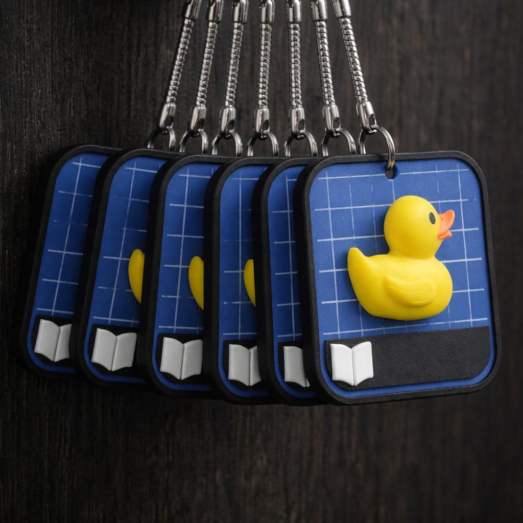 Rubber Duck Blueprint Keychain - Image 3